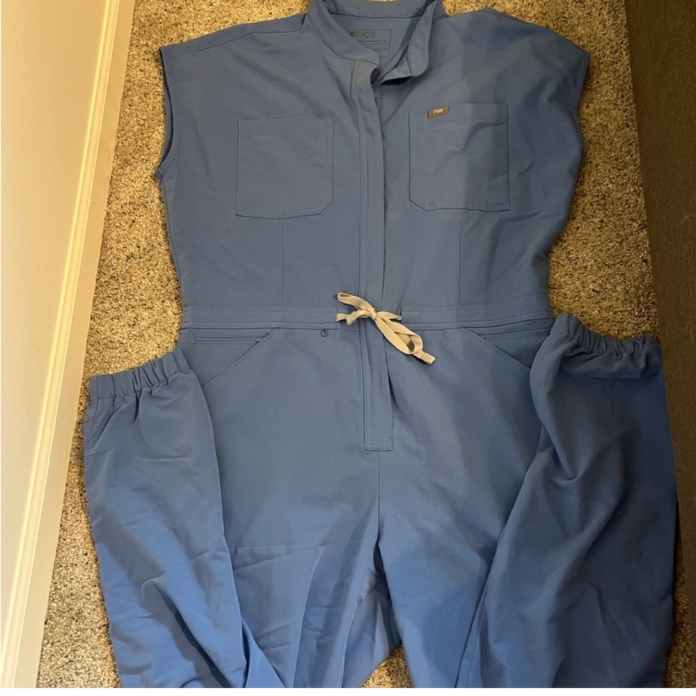 Figs Technical Collection Blue Rafaela jumpsuit scrubs